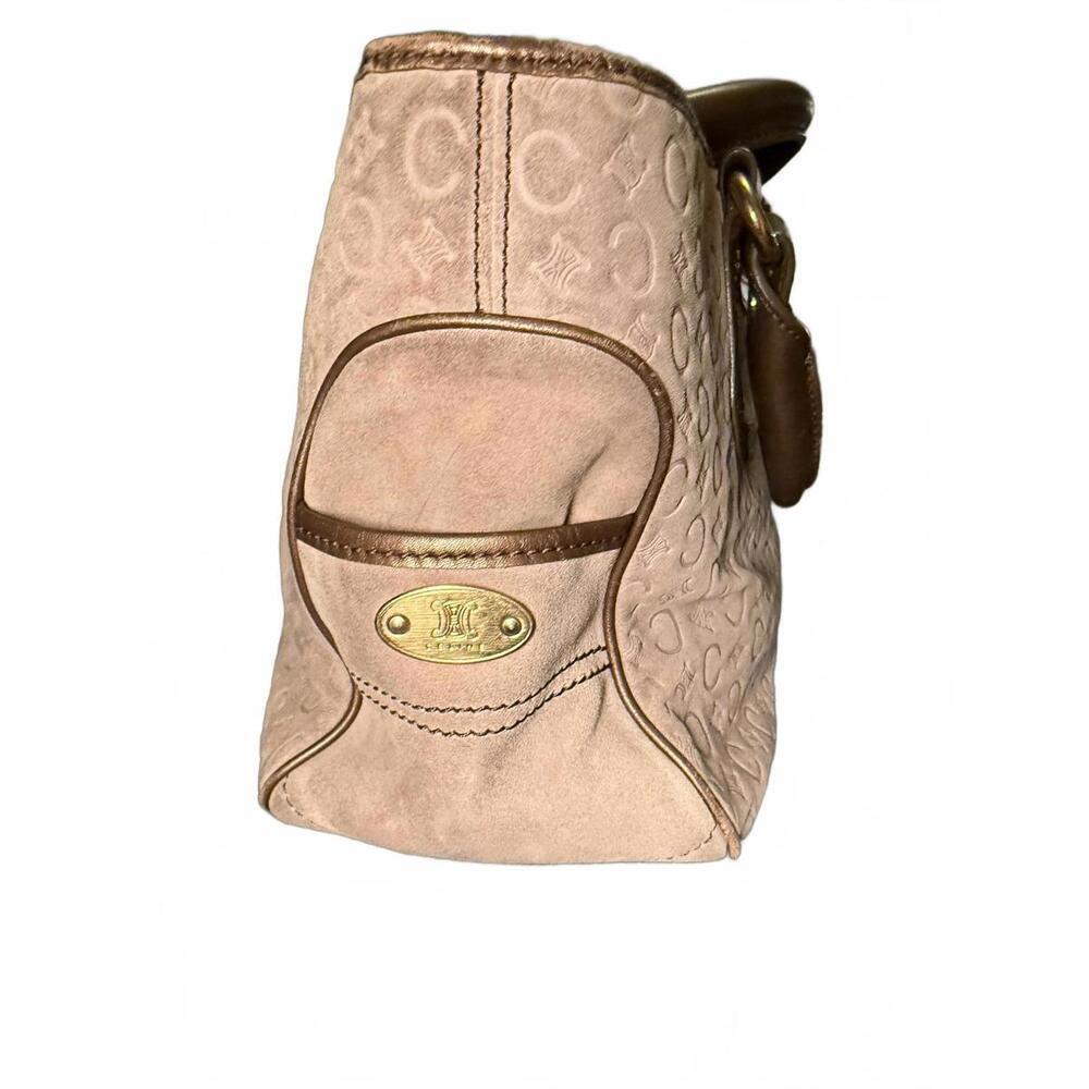 Celine Tan Suede and Leather Boogie Bag - Picture 5 of 10